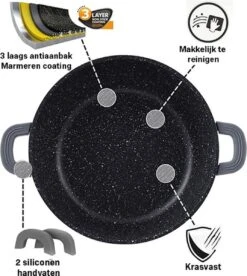 Cheffinger 28cm Lage Kookpot / Braadpan - CF-SC28 9 Cheffinger 28cm Lage Kookpot / Braadpan - CF-SC28 -Pannen Verkoop 1072x1200 1