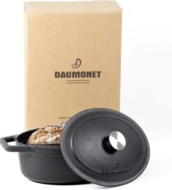 Gietijzeren Braadpan - Sudderpan Zwart Van Daumonet - Ovaal - Ø 29 Cm - 3 Liter - 100% PFAS & PFOA Vrij - Emaille - Geschikt Voor Alle Warmtebronnen - Elektrisch - Gas - Halogeen - Inductie - Keramisch - Vaatwasserbestendig -Pannen Verkoop 1087x1200