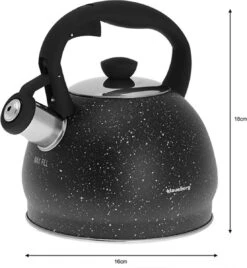 Fluitketel Inductie Gas Waterkoker 2.0 L ‘’Cosenza’’ Mat Zwart RVS -Pannen Verkoop 1108x1200 10