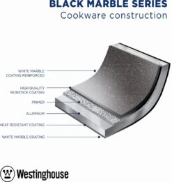 Westinghouse Hapjespan Inductie - Ø 28 Cm - Zwart Marmer - Met Deksel -Pannen Verkoop 1134x1200 6