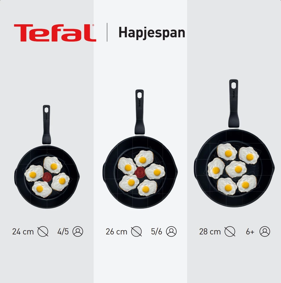 Tefal Black Stone Hapjespan - Ø 24 Cm 3 Tefal Black Stone Hapjespan - Ø 24 Cm - Afbeelding 3