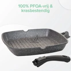Coninx Grillpan 28CM - Steakpan - Afneembare Handgreep - PFAS-vrij - Grijs 12 Coninx Grillpan 28CM - Steakpan - Afneembare Handgreep - PFAS-vrij - Grijs -Pannen Verkoop 1198x1200 20