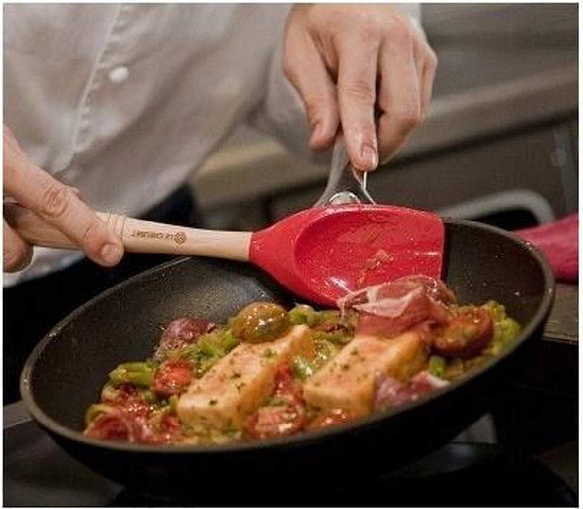 Le Creuset Koekenpan Les Forgées TNS - ø 26 Cm - Standaard Anti-aanbaklaag 2 Le Creuset Koekenpan Les Forgées TNS - ø 26 Cm - Standaard Anti-aanbaklaag - Afbeelding 2