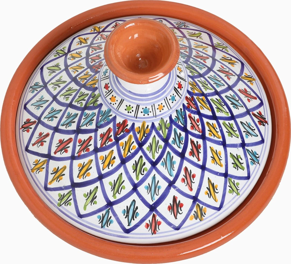 CRAFLAIR ~ Tajine ~ Ø 30 Cm ~ Geschikt Voor Inductie - Adapter ~ Handgemaakt ~ Geglazuurd Keramiek 2 CRAFLAIR ~ Tajine ~ Ø 30 Cm ~ Geschikt Voor Inductie - Adapter ~ Handgemaakt ~ Geglazuurd Keramiek - Afbeelding 2