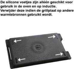 Eurolux Grillplaat Met Grepen - 41 X 24 X 2.5 Cm - Zwart - Aluminium - Geschikt Voor Alle Warmtebronnen 14 Eurolux Grillplaat Met Grepen - 41 X 24 X 2.5 Cm - Zwart - Aluminium - Geschikt Voor Alle Warmtebronnen -Pannen Verkoop 1200x1119 2