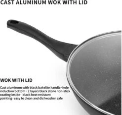 Royal Swiss WK30 - Wokpan - Ø 30 Cm - Marmeren Coating - Inductie - Met Glazen Deksel - PFAS-vrijs - Zwart 8 Royal Swiss WK30 - Wokpan - Ø 30 Cm - Marmeren Coating - Inductie - Met Glazen Deksel - PFAS-vrijs - Zwart -Pannen Verkoop 1200x1129