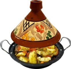 Tajine Aardewerk En Gegoten Aluminium Inductie| Handvaten| Geschikt Voor 4-8 Personen - Alle Warmtebronnen| Ø 30cm 11 Tajine Aardewerk En Gegoten Aluminium Inductie| Handvaten| Geschikt Voor 4-8 Personen - Alle Warmtebronnen| Ø 30cm -Pannen Verkoop 1200x1172 2