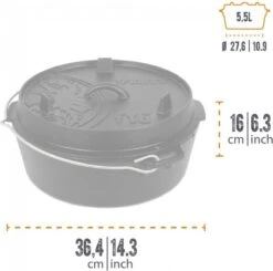 Petromax - Dutch Oven 5,5L/ft 6 - Zonder Pootjes -Pannen Verkoop 1200x1191 2