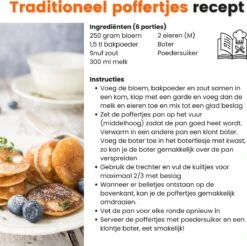 Kicinn Poffertjespan - Poffertjesmaker - Poffertjespan Inductie - Ø 24 Cm - 19 Poffertjes - Inclusief Handvaten -Pannen Verkoop 1200x1194