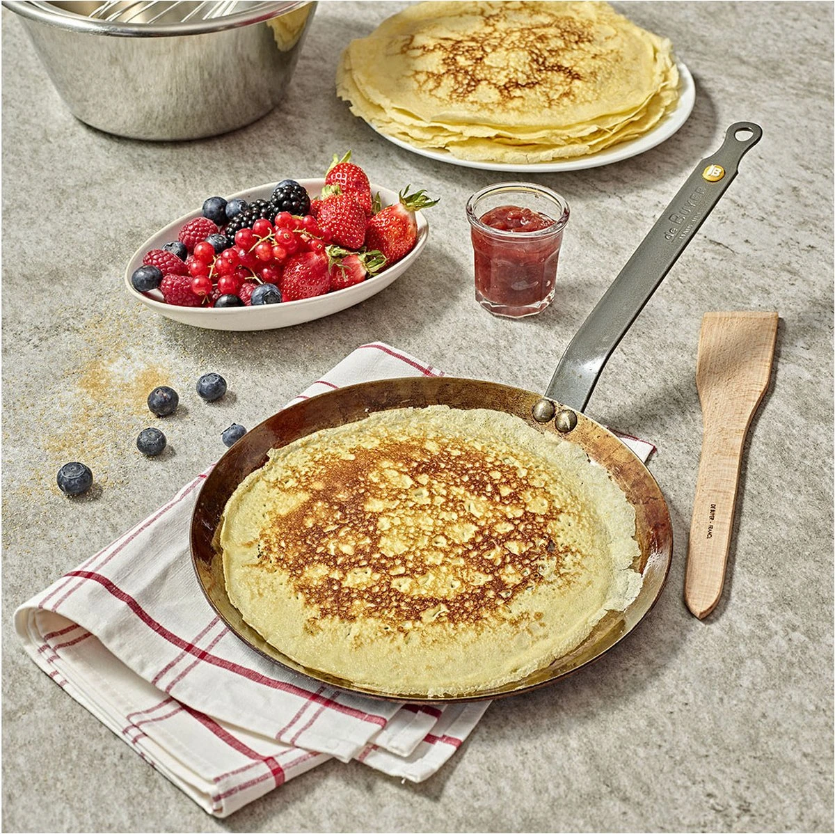 DeBuyer Mineral B Element Crêpe- En Pannenkoekenpan - Ø 24 Cm 5 DeBuyer Mineral B Element Crêpe- En Pannenkoekenpan - Ø 24 Cm - Afbeelding 5
