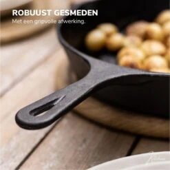 Gietijzeren Pan - Skillet - Koekenpan - BBQ - Koekenpan Inductie - ø32cm - 3.1 KG - Geschikt Voor Alle Warmtebronnen - Inclusief Gratis E-Book -Pannen Verkoop 1200x1198 8