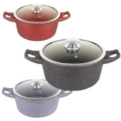 Royalty Line - Marble Soep/braadpan - Met Glazen Deksel Zwart - 20 CM. RL-BS20ML -Pannen Verkoop 1200x1200 1026