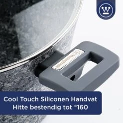 Westinghouse Kookpan/Braadpan Inductie - Ø 28 Cm - Grijs Graniet - Met Deksel - PFOA Vrij 11 Westinghouse Kookpan/Braadpan Inductie - Ø 28 Cm - Grijs Graniet - Met Deksel - PFOA Vrij -Pannen Verkoop 1200x1200 1063