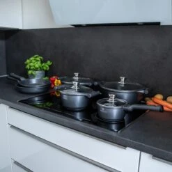 Herenthal Pannenset Inductie - Luxe 10-Delige Pannenset - Kookpotten Voor Alle Warmtebronnen - Kookpan - Pan Inductie Met Glazen Deksels En Koudgrepen - Grijs -Pannen Verkoop 1200x1200 1069