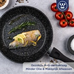 Westinghouse Koekenpan Inductie - Ø 24 Cm - Zwart Marmer - Geschikt Voor Alle Warmtebronnen -Pannen Verkoop 1200x1200 1222