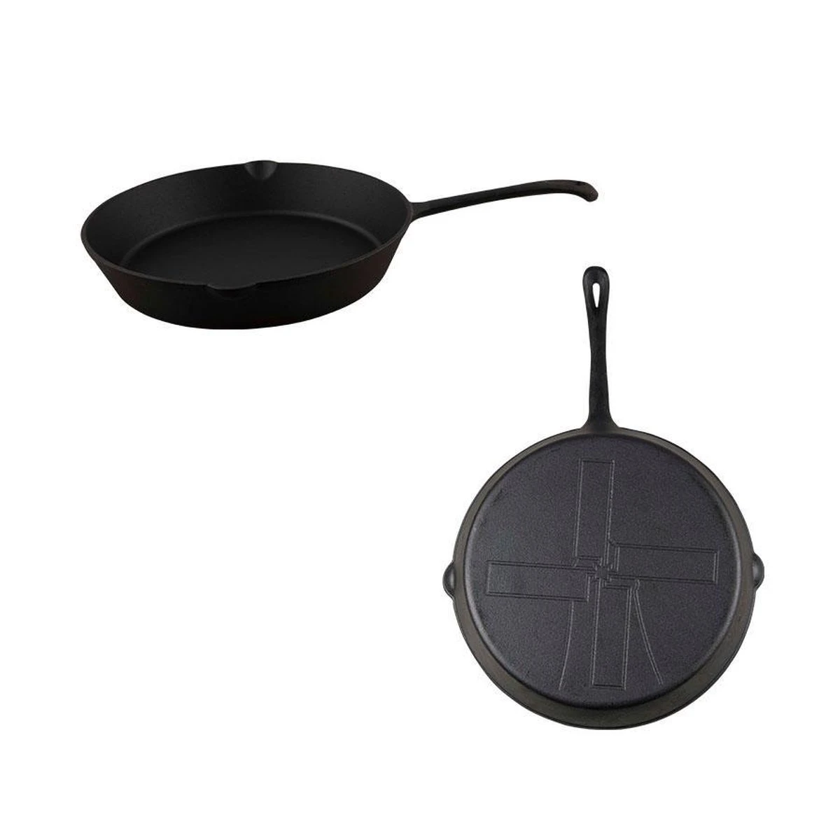 The Windmill Koekenpan Skillet Extra - 31,5 Cm - Gietijzer Zwart 6 The Windmill Koekenpan Skillet Extra - 31,5 Cm - Gietijzer Zwart - Afbeelding 6