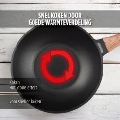 Rosmarino Black Line - Wokpan - Ø30cm - 100% PFAS & PFOA Vrij - Gegoten Aluminium - Non-stick Minerale Coating - Ergonomische Handgreep - Geschikt Voor Alle Warmtebronnen & Vaatwasser 20 Rosmarino Black Line - Wokpan - Ø30cm - 100% PFAS & PFOA Vrij - Gegoten Aluminium - Non-stick Minerale Coating - Ergonomische Handgreep - Geschikt Voor Alle Warmtebronnen & Vaatwasser -Pannen Verkoop 1200x1200 269