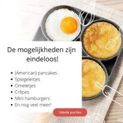 Anti-aanbak Pancake Pan | American Pancake Pan | Omelet Pan | Geschikt Voor Inductie & Alle Warmtebronnen | Eierpan | Omeletmaker | Pancake Maker | Mini Pannenkoekenpan -Pannen Verkoop 1200x1200 450