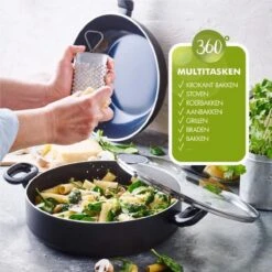 Greenpan Torino Keramische Hapjespan - 28 Cm - Met Glazen Deksel -Pannen Verkoop 1200x1200 469