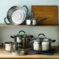 Bergner Masterpro - Serveerpan Met Deksel - 28 Cm - 3.8 L - RVS