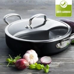 GreenPan Barcelona Infinity Pro Hapjespan Met Deksel 30cm - Zwart - Inductie - PFAS-vrij -Pannen Verkoop 1200x1200 493
