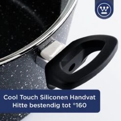 Westinghouse Hapjespan Inductie - Ø 28 Cm - Zwart Marmer - Met Deksel -Pannen Verkoop 1200x1200 522