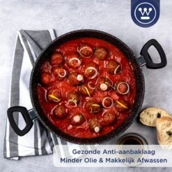 Westinghouse Hapjespan Inductie - Ø 28 Cm - Zwart Marmer - Met Deksel -Pannen Verkoop 1200x1200 524