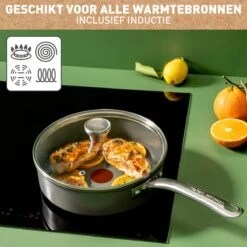 Tefal Renew+ Keramische Hapjespan - Ø 24 Cm - Met Deksel -Pannen Verkoop 1200x1200 535