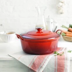 Le Creuset Braadpan Faitout Tradition Kersenrood - ø 24 Cm / 3 Liter -Pannen Verkoop 1200x1200 643