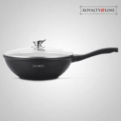 Royalty Line Marble Coating Wok - Met Glazen Deksel - Zwart - 30 Cm -Pannen Verkoop 1200x1200 70