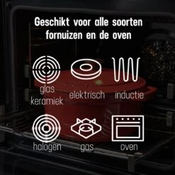 Daumonet Carême Rouge Gietijzeren Braadpan - Sudderpan Kersen Rood - Rond - Ø26 Cm - 4,4 Liter - PFAS & PFOA Vrij - Emaille - Geschikt Voor Alle Warmtebronnen - Elektrisch - Gas - Halogeen - Inductie - Keramisch - Vaatwasserbestendig -Pannen Verkoop 1200x1200 711