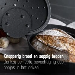 Gietijzeren Braadpan - Sudderpan Zwart Van Daumonet - Ovaal - Ø 29 Cm - 3 Liter - 100% PFAS & PFOA Vrij - Emaille - Geschikt Voor Alle Warmtebronnen - Elektrisch - Gas - Halogeen - Inductie - Keramisch - Vaatwasserbestendig -Pannen Verkoop 1200x1200 716