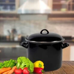 Orange85 Soeppan - Stamppot Pan - Inductie - Zwart - 8 Liter - Staal - Alle Warmtebronnen -Pannen Verkoop 1200x1200 824