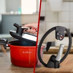 Rosmarino - Snelkookpan Met Glazen Deksel - Zwart - Ø24cm - 5 Liter - 100% PFAS & PFOA Vrij - Aluminium - Pressure Cooker - Non-stick Minerale Coating - Ergonomische Handgrepen - Geschikt Voor Alle Warmtebronnen -Pannen Verkoop 1200x1200 858