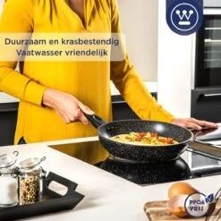 Westinghouse Koekenpan - Ø 30 Cm - Zwart Marmer - Geschikt Voor Alle Warmtebronnen Inclusief Inductie 12 Westinghouse Koekenpan - Ø 30 Cm - Zwart Marmer - Geschikt Voor Alle Warmtebronnen Inclusief Inductie -Pannen Verkoop 1200x1200 91