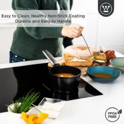 Westinghouse Performance Series - Steelpan Inductie 18cm - Zwart - Geschikt Voor Alle Warmtebronnen Inclusief Inductie En Ovenbestendig - Sauspan -Pannen Verkoop 1200x1200 920