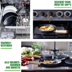 GreenChef Vintage Steelpan 16cm/1.6L - Zwart - Inductie - PFAS-vrij -Pannen Verkoop 1200x1200 953