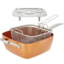 Nuovva Koperen Frituurpan, Met Diepe Zijkanten & Deksel 14 Nuovva Koperen Frituurpan, Met Diepe Zijkanten & Deksel -Pannen Verkoop 1200x1200 96