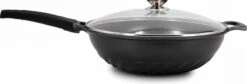 Cheffinger Wokpan Met Deksel - 32cm - Zwart - Pan - Keukenaccessoires -Pannen Verkoop 1200x408 1