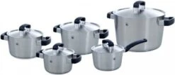 BK Conical Cool Glas Pannenset - 5-delig - Glazen Deksels - Geschikt Voor Alle Warmtebronnen -Pannen Verkoop 1200x518 1