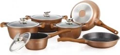 Royalty Line 10-delige Pannenset-- RVS - Gietijzer- Roze -Pannen Verkoop 1200x551 2