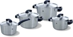 BK Conical Cool Pannenset - 4-delig - RVS – Geschikt Voor Alle Warmtebronnen -Pannen Verkoop 1200x621