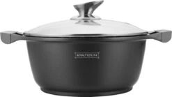 Royalty Line - Marble Soep/braadpan - Met Glazen Deksel Zwart - 20 CM. RL-BS20ML -Pannen Verkoop 1200x675 17