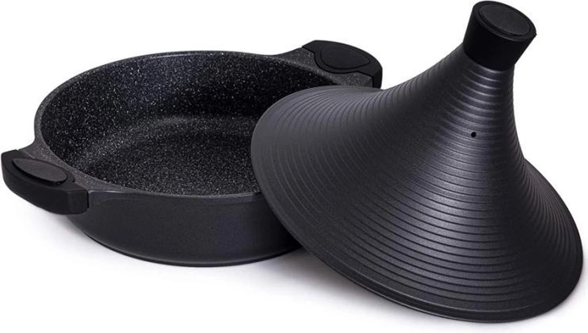 Aluminium Tajine Agadir- Matt Black Geschikt Ook Voor Inductie 7 Aluminium Tajine Agadir- Matt Black Geschikt Ook Voor Inductie - Afbeelding 7
