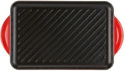 Le Creuset - Gietijzeren Grillplaat - 32x22cm - Kersenrood -Pannen Verkoop 1200x685