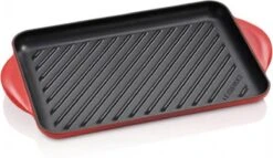 Le Creuset - Gietijzeren Grillplaat - 32x22cm - Kersenrood -Pannen Verkoop 1200x697 3