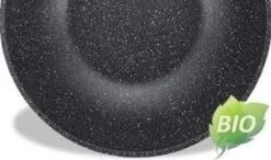 Royalty Line Marble Coating Wok - Met Glazen Deksel - Zwart - 30 Cm -Pannen Verkoop 1200x707