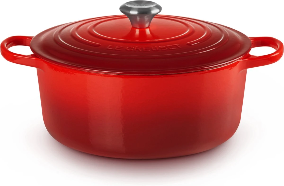 Le Creuset Braadpan Signature Kersenrood - ø 28 Cm / 6.7 Liter 2 Le Creuset Braadpan Signature Kersenrood - ø 28 Cm / 6.7 Liter - Afbeelding 2