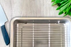 YUGN Braadslede Ovenschaal Braadslee Oven - Braadslede Met Rooster Voor Ovengerechten - Roestvrijstaal En 36x27x7CM - Cadeau Tip -Pannen Verkoop 1200x799 1