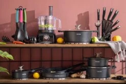 Swiss Pro+ - SWP41D22 - Pannenset 41 Delig - Foodprocessor - Messenblok 8 Delig - Kookgerei Set Met Houder 7 Delig - Starters Pakket - 2022 Serie - Limited Edition -uitzet -Pannen Verkoop 1200x799 52